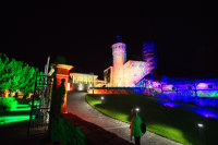 Festakt zur Eröffnung von Museum und Forum Schloss Homburg; Das illuminerte Schlossareal; (c) Philipp Ising