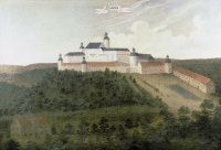 Schloss Homburg um 1750 - Ölgemälde im Schloss Berleburg