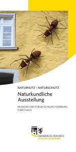 Titel der Broschüre "Naturkundliche Ausstellung"
