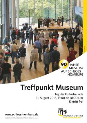 Plakat zur Veranstaltung "Treffpunkt Museum" im Museum und Forum Schloss Homburg. (Foto: OBK)