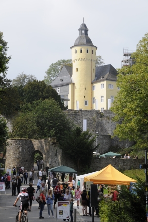 Am Fuße von Schloss Homburg entsteht auch in diesem Jahr wieder eine "(Natur)-Erlebnismeile" (Foto: OBK)